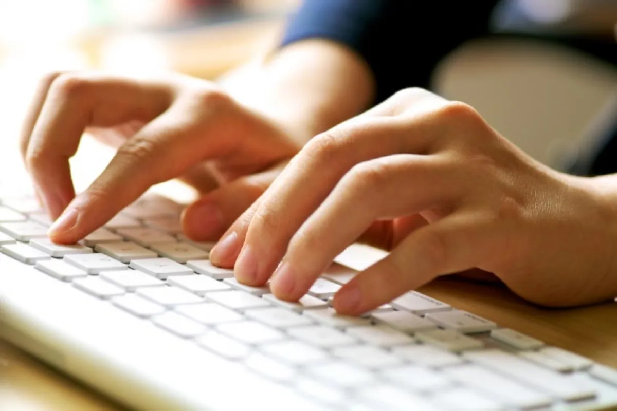 Report Writing on Keyboard